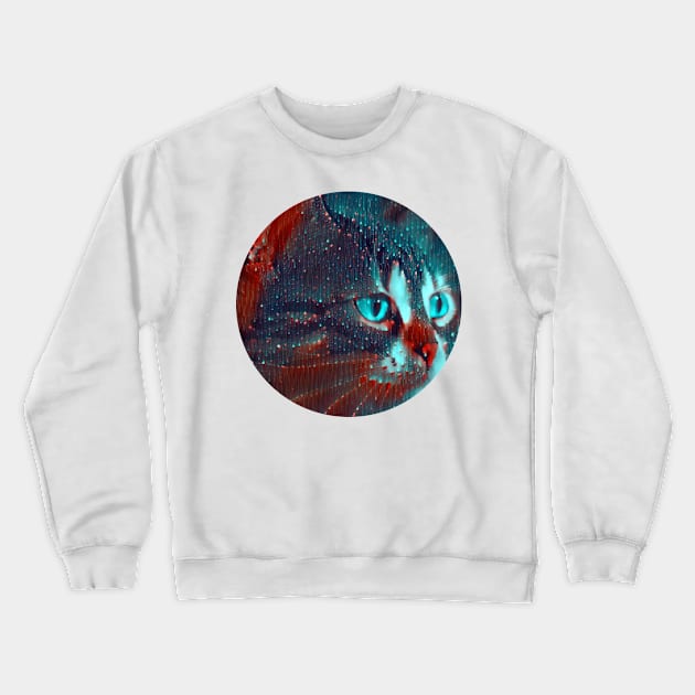 Amusing mycat, revolution for cats Crewneck Sweatshirt by GoranDesign